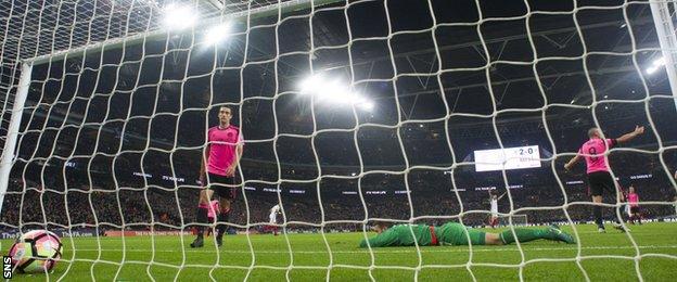 Scotland's World Cup hopes took a hit with the 3-0 defeat by England at Wembley