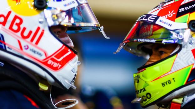 Max Verstappen and Sergio Perez stand head to head after qualifying at the Bahrain Grand Prix