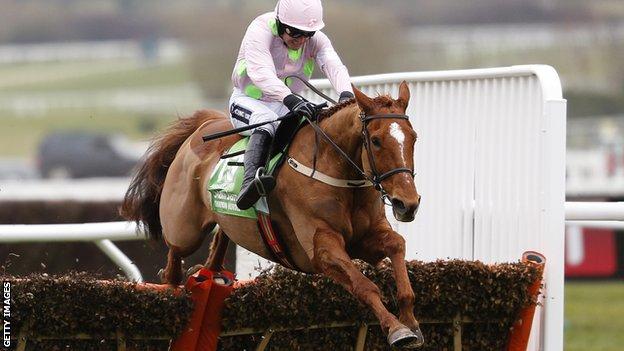 Ruby Walsh rides Annie Power to victory in the Champion Hurdle at Cheltenham in March