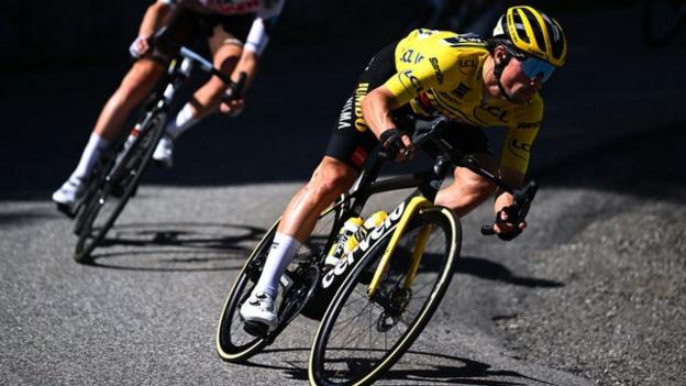 Primoz Roglic on his bike