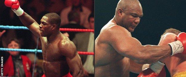 Frank Bruno and George Foreman