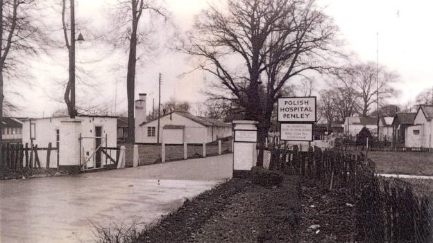The Polish Hospital at Penley near Wrexham where Dick Krzywicki was born