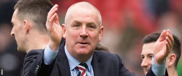 Rangers manager Mark Warburton