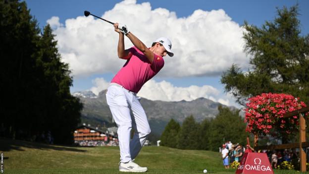 England's Matt Fitzpatrick in action at the European Masters