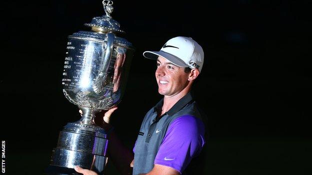Rory McIlroy is seeking a first major win since clinching a second USPGA title six years ago