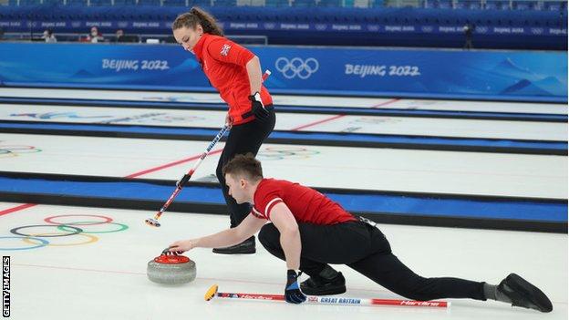 Team GB curlers Jenn Dodds and Bruce Mouat