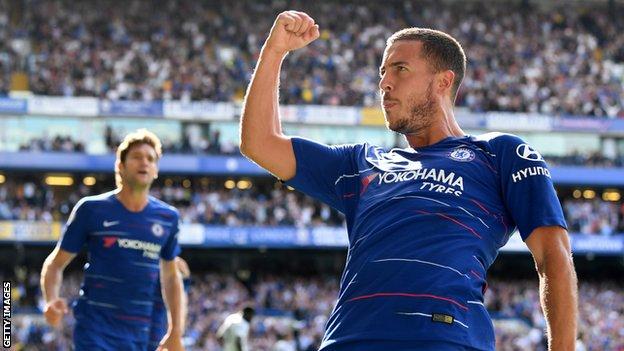 Eden Hazard has now scored five goals in his past three Premier League games for Chelsea