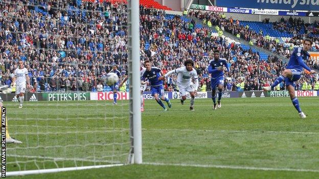 Peter Whittingham scores from the penalty spot to give Cardiff City a late win over Bolton