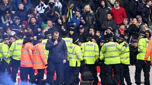 Trouble at West Brom's match v Wolves