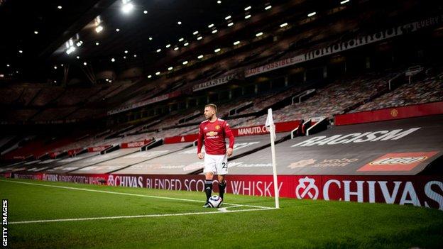 The seat coverings were changed for United's most recent home win against Brighton