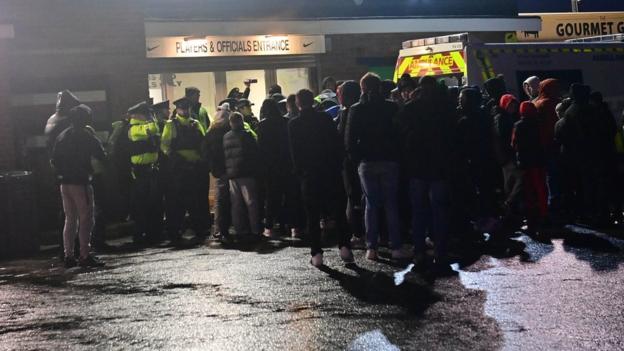 Glentoran protests