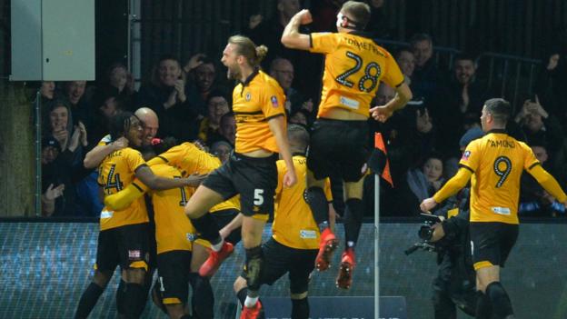 Newport County 2-1 Leicester in FA Cup third round