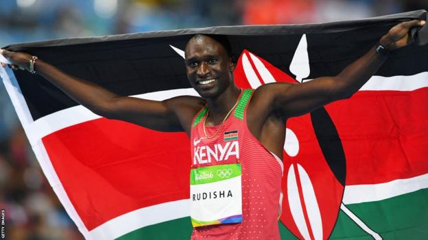 Kenyan athlete David Rudisha