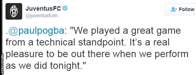 Paul Pogba tweet