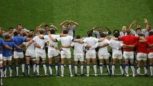 France 2007 haka response