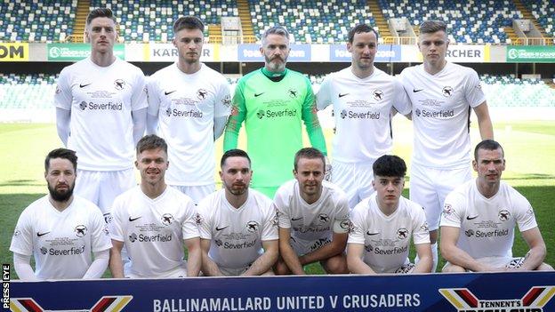 Irish Cup Ballinamallard United intend to play if conditions are met