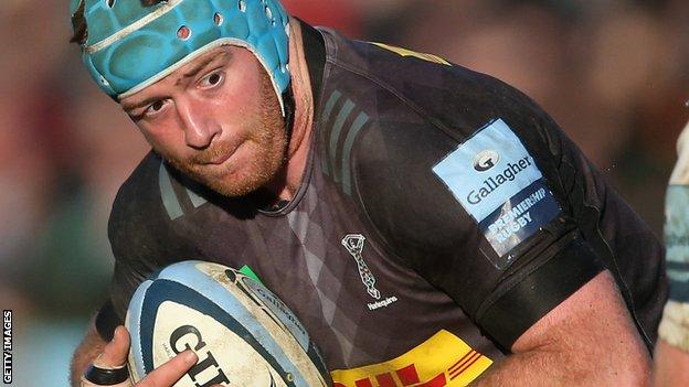 Joe Gray in action for Harlequins