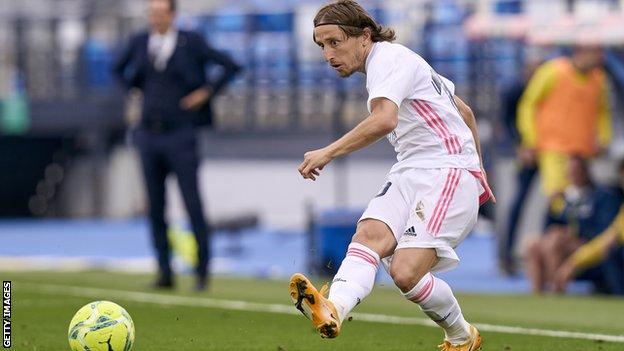 Luka Modric in action for Real Madrid