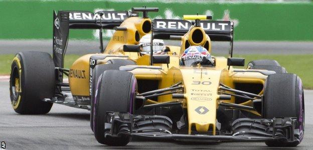 Palmer has yet to score a point this season, while Renault team-mate Magnussen has picked up six