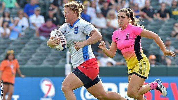 Alev Kelter: American sevens player joins Saracens - BBC Sport