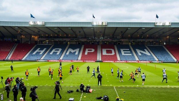 Hampden Or Murrayfield Neither Feel Like Football Stadiums Kris Commons Bbc Sport