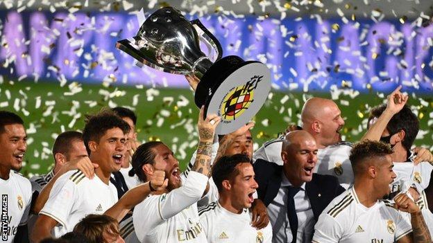 Real Madrid celebrate