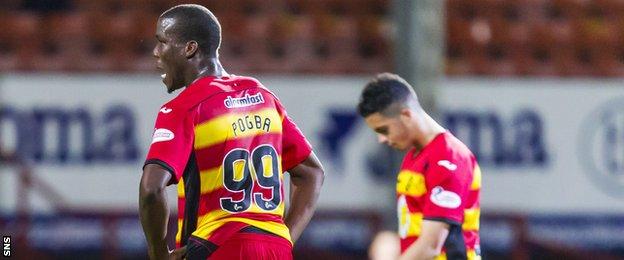 Partick Thistle forward Mathias Pogba