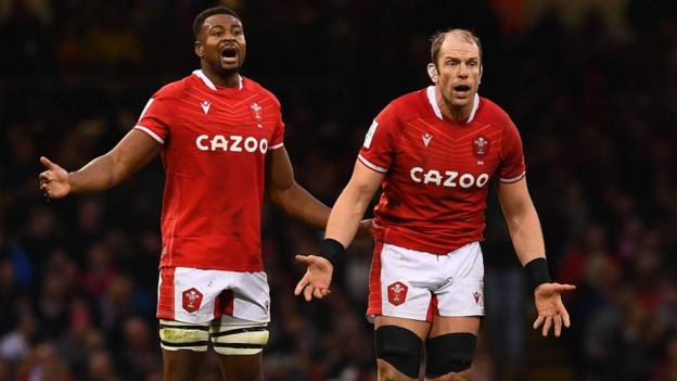 Christ Tshiunza and Alun Wyn Jones
