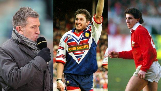 Jonathan Davies the broadcaster, GB rugby league star and former Wales rugby union captain.