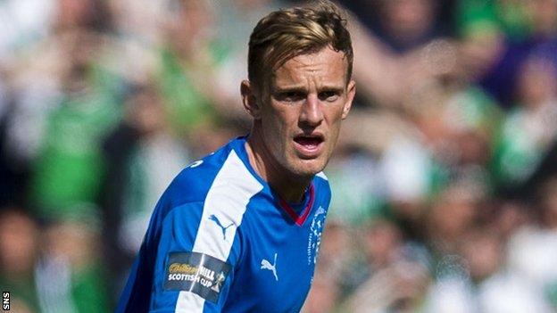 Dean Shiels in action for Rangers