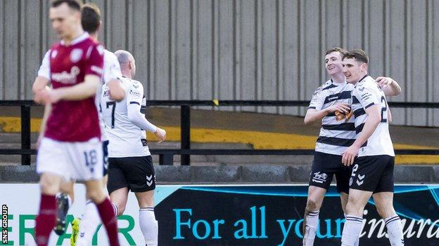 James Maxwell scored the only goal at Somerset Park
