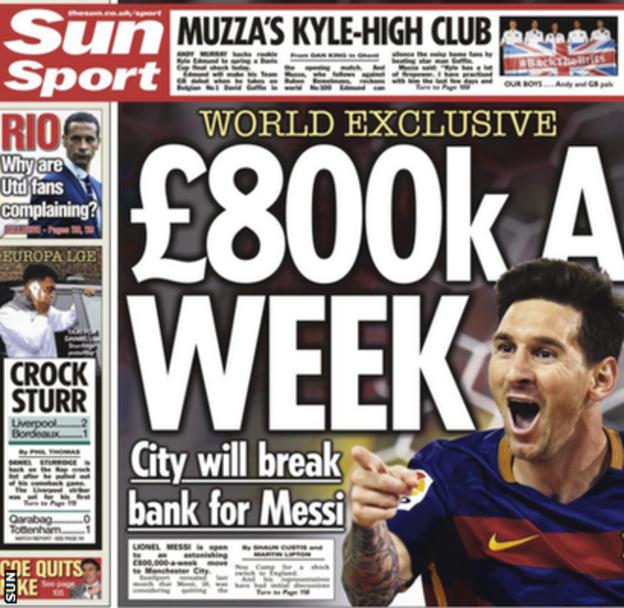 Sun back page