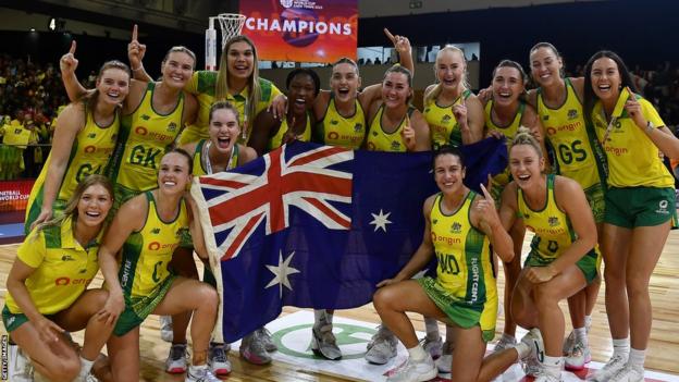 Australia celebrate winning World Cup in South Africa