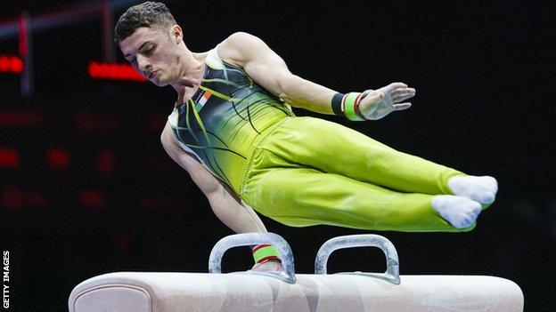 European Championships Rhys Mcclenaghan Qualifies For Pommel Horse Final In First Place As Max Whitlock Falls Bbc Sport