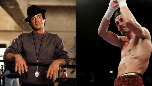 Film character Rocky and Anthony Crolla