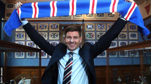 Rangers manager Steven Gerrard