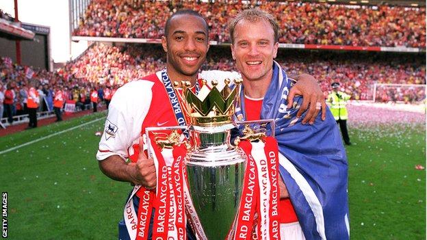 Thierry Henry and Dennis Bergkamp