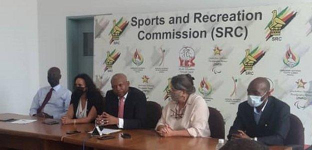 The Sports and Recreation Commission press conference