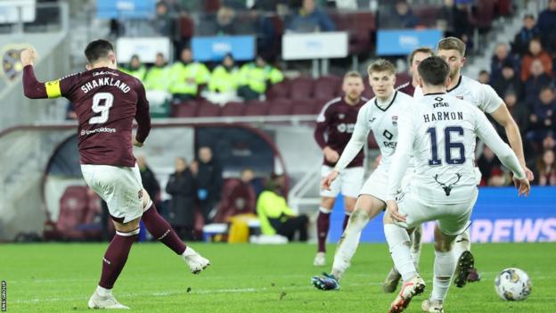 Hearts 2 2 Ross County Lawrence Shankland rescues point BBC Sport