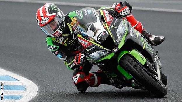 Jonathan Rea in action at the series opener in Phillip Island