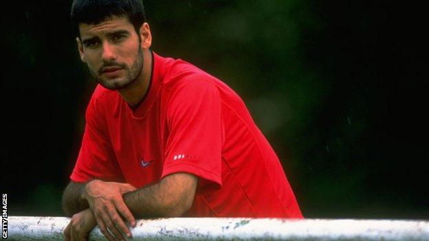 Pep Guardiola in 1997