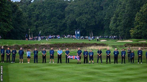 Play pauses at BMW PGA Championship