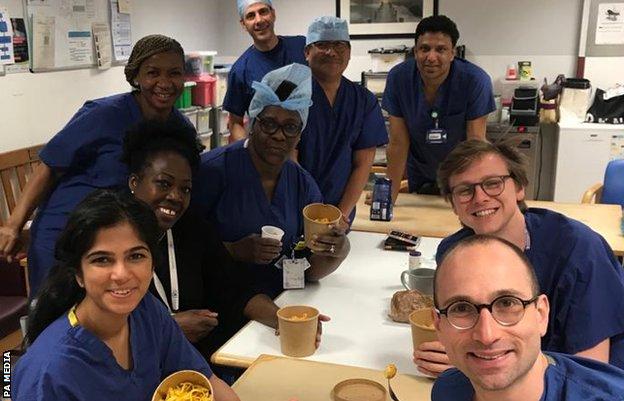 NHS staff get free meals