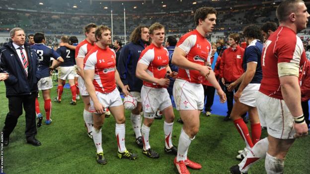 George North left the field during his 2011 Six Nations debut against France