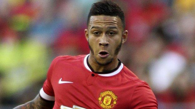 Memphis Depay: Man Utd striker scores in friendly victory - BBC Sport