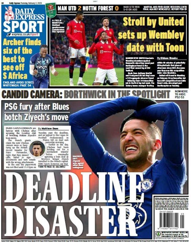 Thursday's back pages - BBC Sport