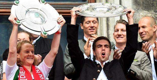 Melanie Behringer and Philipp Lahm
