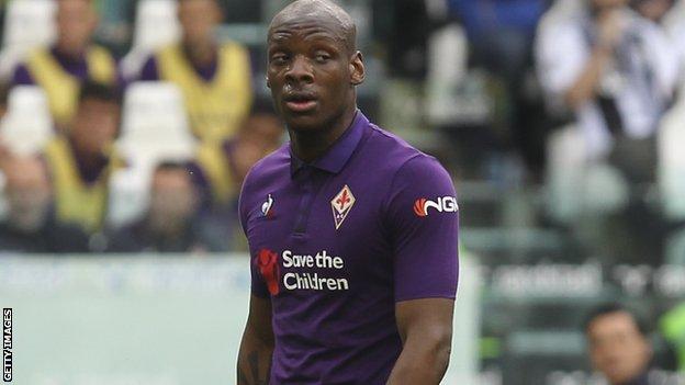 Burkina Faso's Bryan Dabo playing for Fiorentina