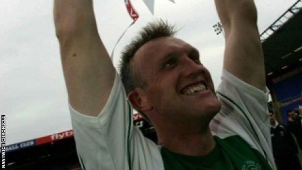 Steve Davis, now Crewe Alexandra boss, was the Nantwich Town player-manager in 2006, the day they beat Hillingdon Borough to lift the FA Vase at St Andrew's, Birmingham
