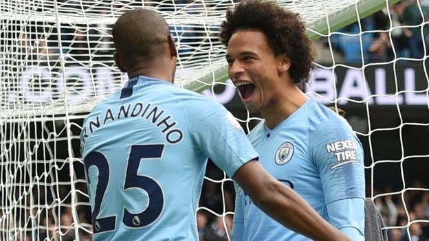 Manchester City 3-0 Fulham: Champions ease to victory to maintain unbeaten start - BBC Sport